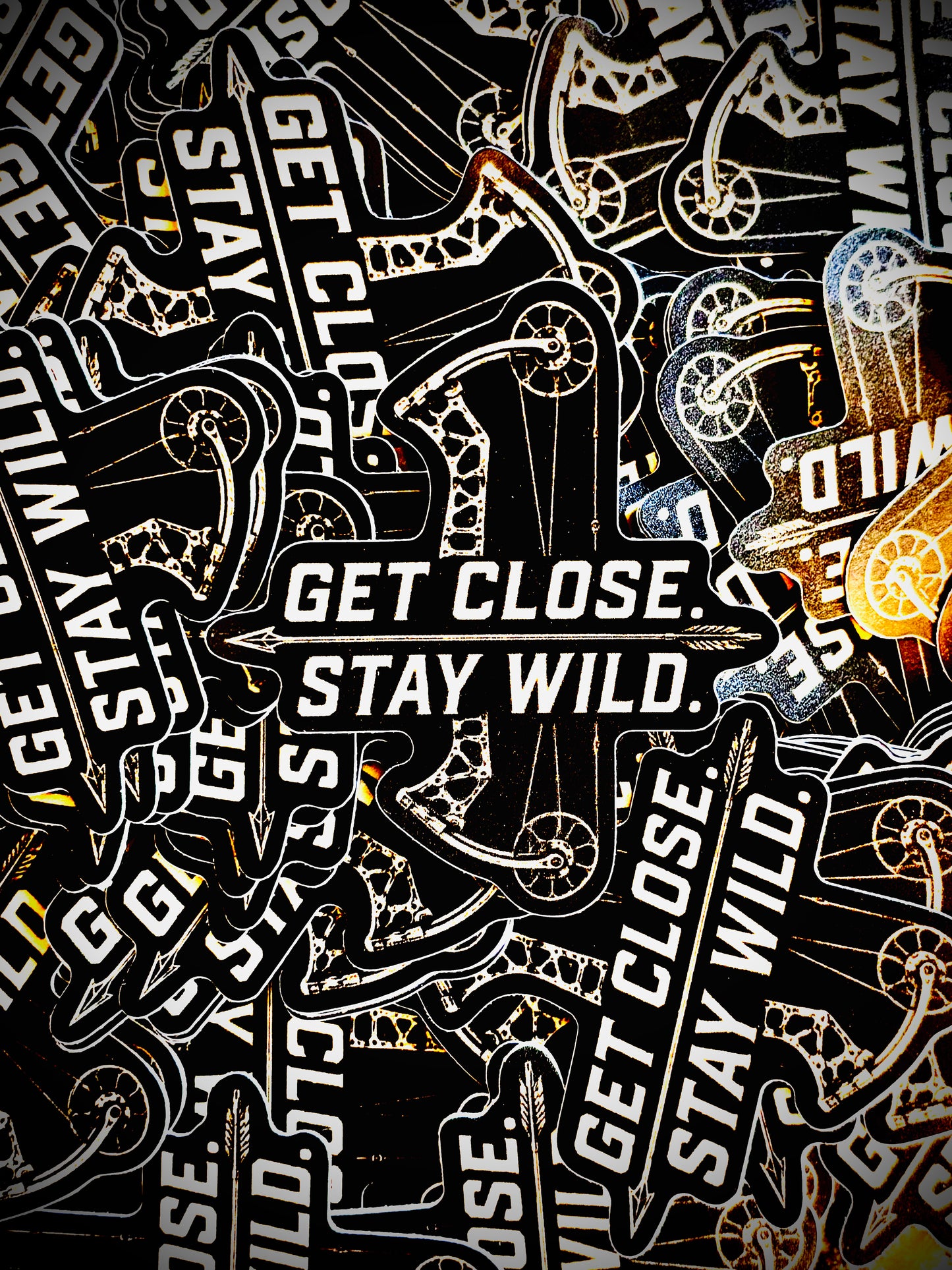 Get Close Stay Wild Sticker