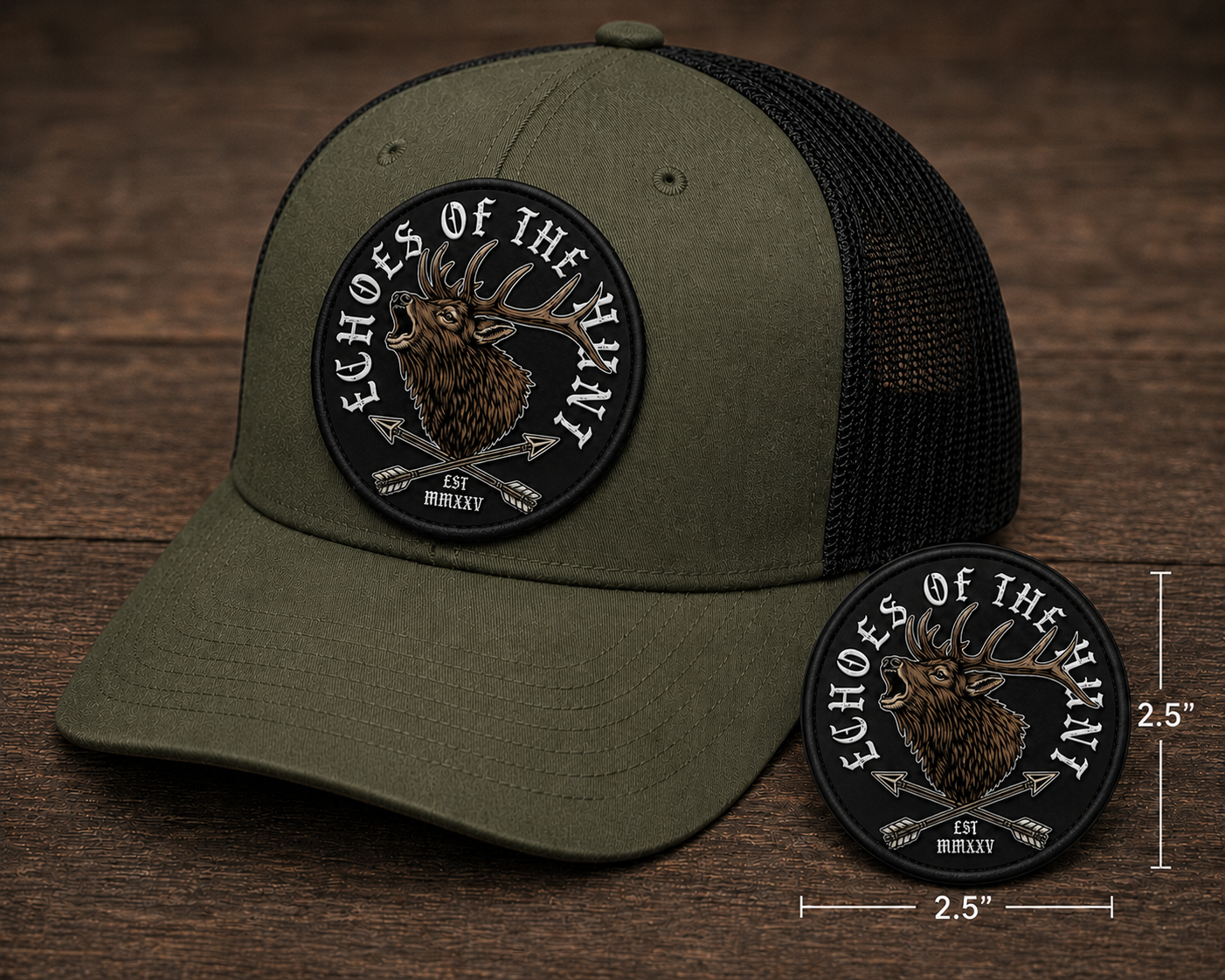 Olive Drab Elk Hat