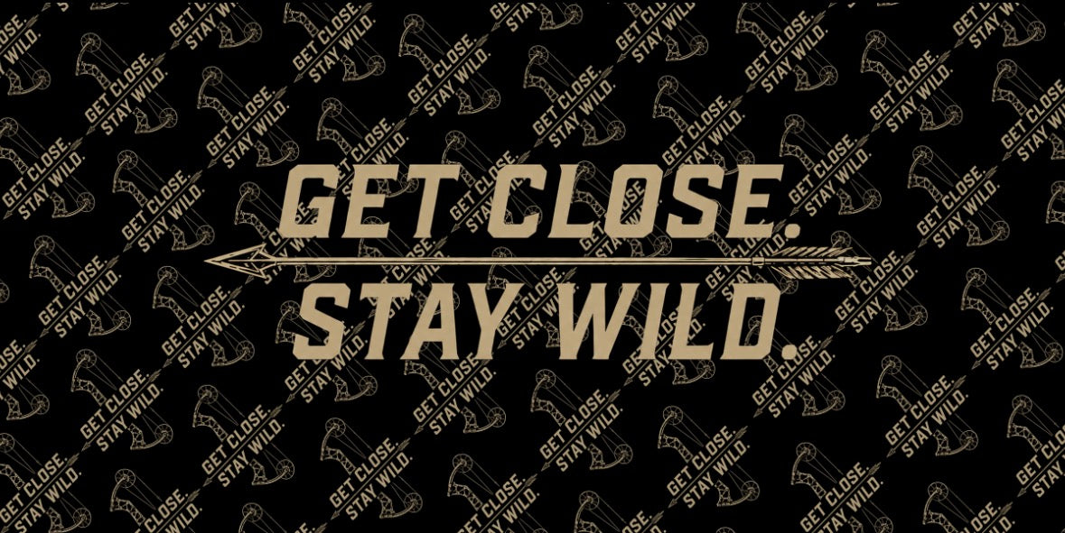 Get Close Stay Wild Logo Run Wrap Pad