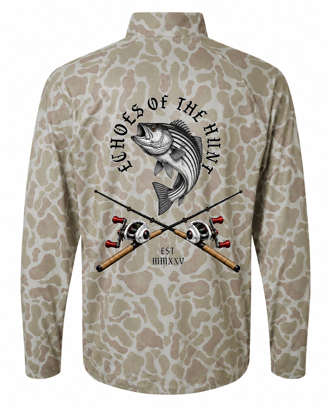 HUK Men's Airweight KC Printed Quarter-Zip Pullover